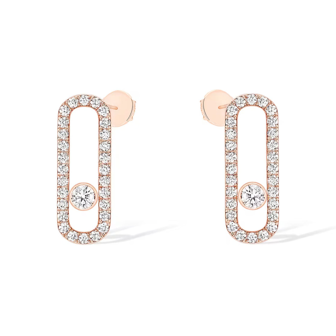 [Stellar Jewelry]MOVE UNO STUD DIAMOND PAVED EARRINGS
