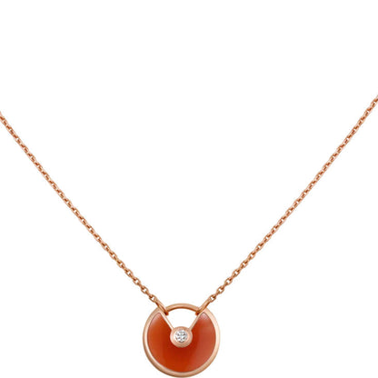 [Stellar Jewelry]AMULETTE GOLD CARNELIAN ONYX NECKLACE