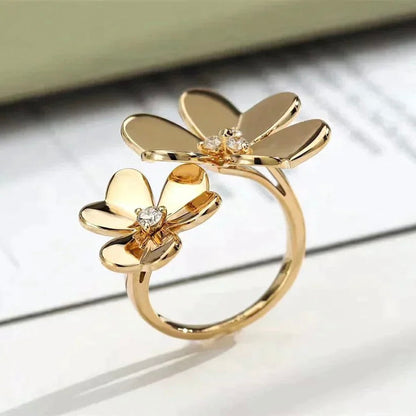 [Stellar Jewelry]CLOVER COMOS GOLD DIAMOND RING