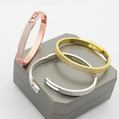 [Stellar Jewelry]Move Noa Full Pavé Diamond Bangle Bracelet