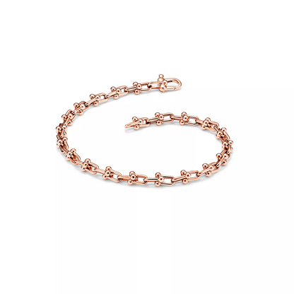 [Stellar jewels]HARDWEAR MICRO LINK 44 MOTIF PINK GOLD BRACELET