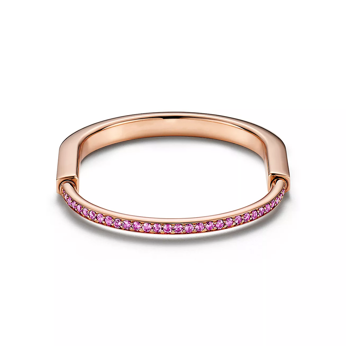 [Stellar jewels]LOCK BRACELET ROSE DIAMOND PINK GOLD