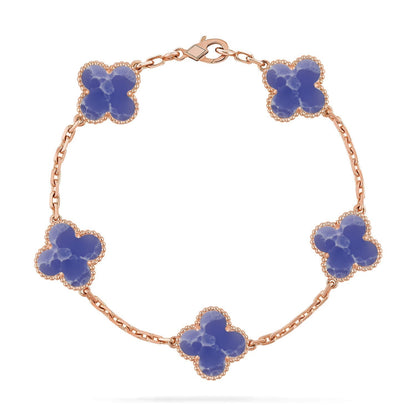 [Stellar Jewelry]CLOVER 5 MOTIF BLUE VEINS BRACELET COLLECTION