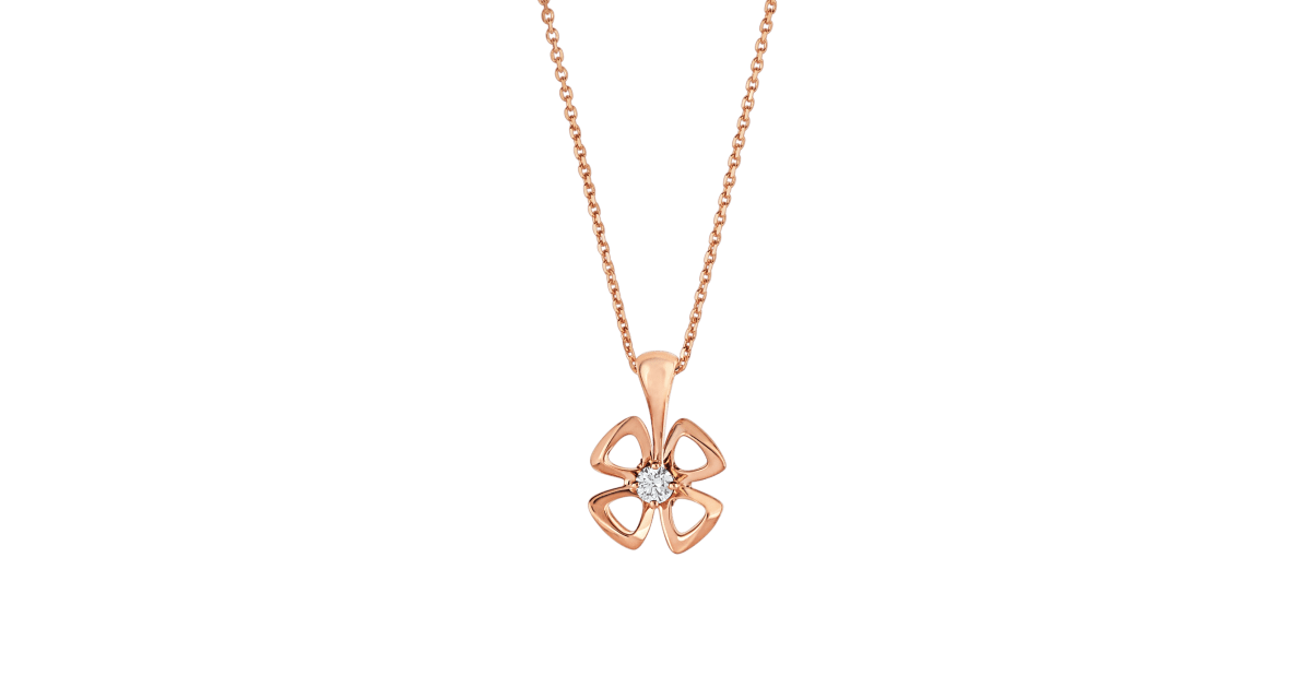 [Stellar Jewelry]FIOREVER NECKLACE DIAMOND CENTER