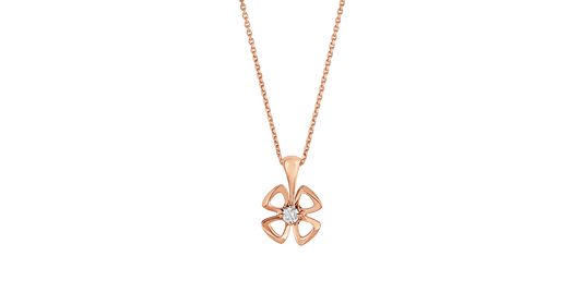 [Stellar Jewelry]FIOREVER NECKLACE DIAMOND CENTER