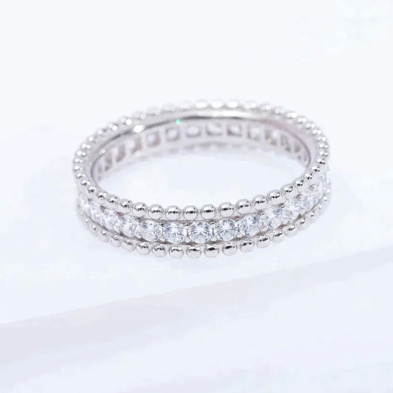 [Stellar Jewelry]PERLEE DIAMOND SILVER RING