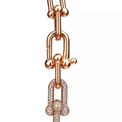 [Stellar jewels]HARDWEAR LARGE LINK PINK GOLD PAVED DIAMOND BRACELET