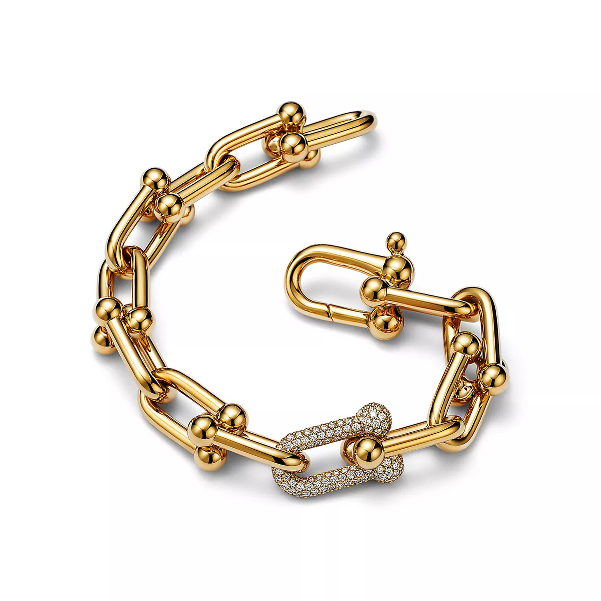 [Stellar jewels]HARDWEAR LARGE LINK GOLD DIAMOND BRACELET