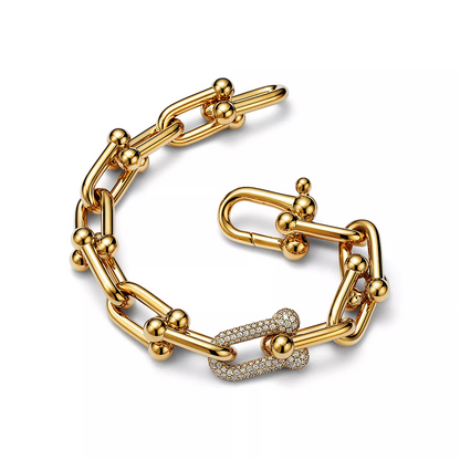 [Stellar jewels]HARDWEAR LARGE LINK GOLD DIAMOND BRACELET