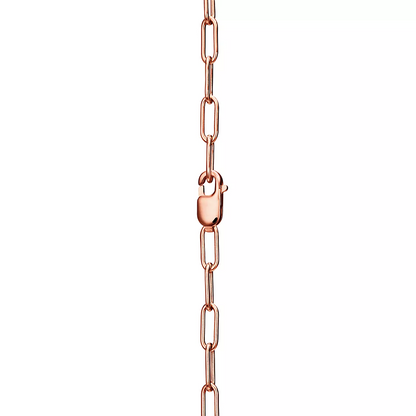 [Stellar jewels]LOCK NECKLACE MEDIUM PENDANT PINK GOLD PAVED DIAMONDS