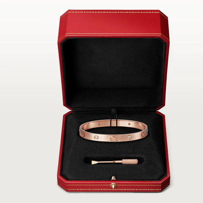 [Stellar Jewelry]LOVE BRACELET 6.1MM 4 DIAMONDS