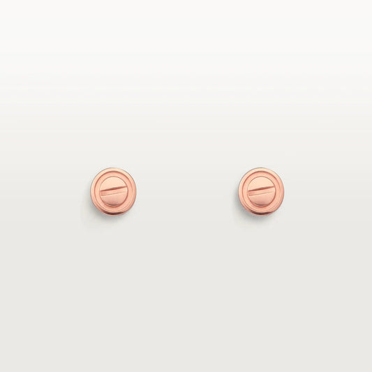[Stellar Jewelry]LOVE EARRINGS PINK GOLD 10MM