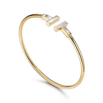 [Stellar jewels]T BRACELET 1.8MM MOP PINK GOLD