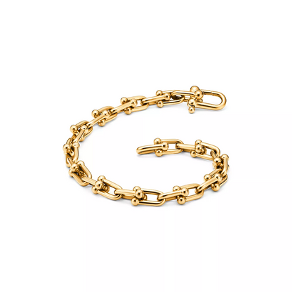 [Stellar jewels]HARDWEAR SMALL LINK 26 MOTIF GOLD BRACELET