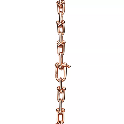 [Stellar jewels]HARDWEAR SMALL LINK 26 MOTIF PINK GOLD BRACELET