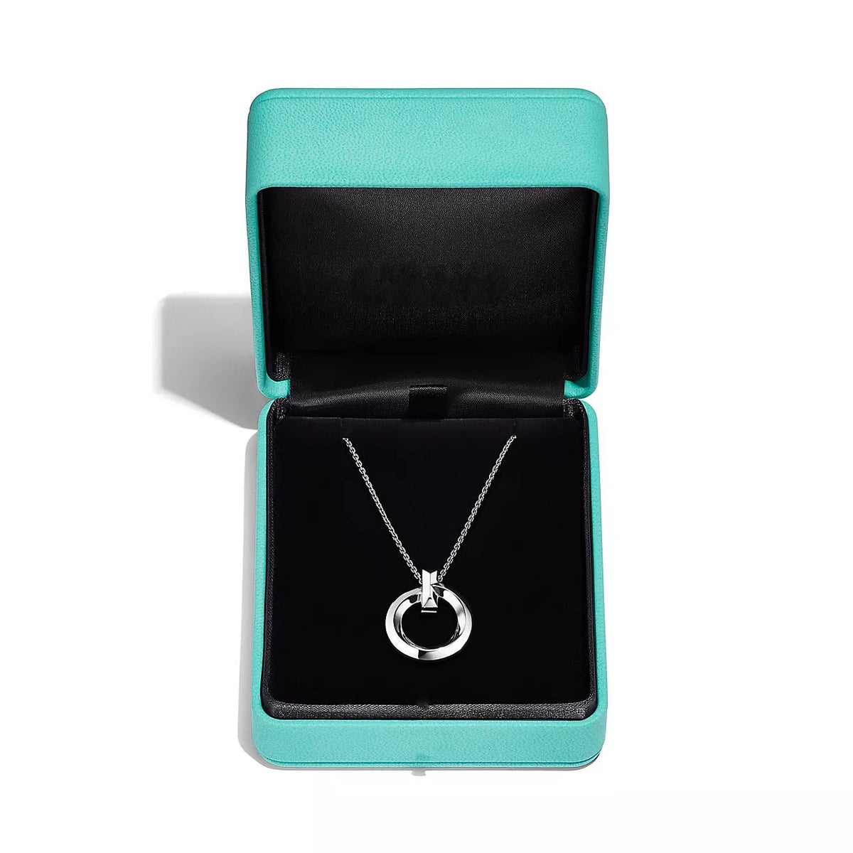 [Stellar jewels]T CIRCLE PENDENT SILVER NECKLACE