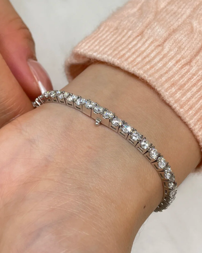 [Stellar Jewelry]  CLASSIC BASEBALL BRACELAT, 52 DIAMOND