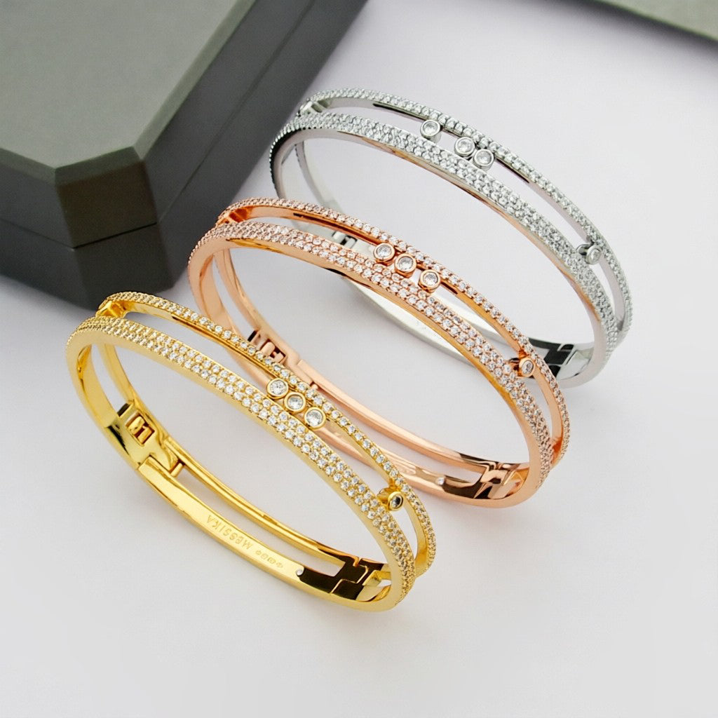 [Stellar Jewelry]Move Romane pavé bangle