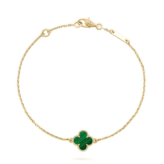 [Stellar Jewelry]CLOVER BRACELET MALACHITE 1 MOTIF