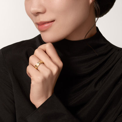 [Stellar Jewelry]LOVE 5.5MM 6 DIAMOND RING