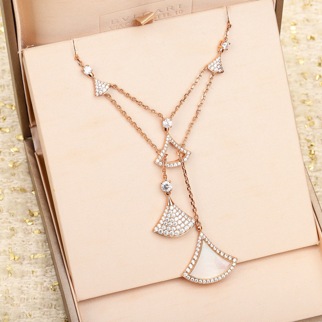 [Stellar Jewelry]BVLGARI Divas’ Dream Multi-Fan Tassel Necklace
