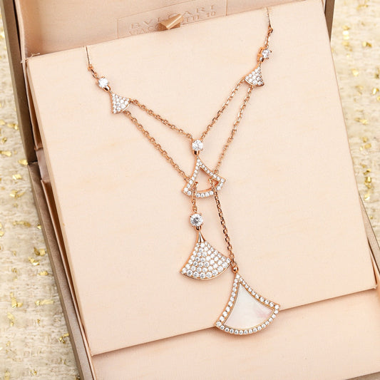 [Stellar Jewelry]BVLGARI Divas’ Dream Multi-Fan Tassel Necklace