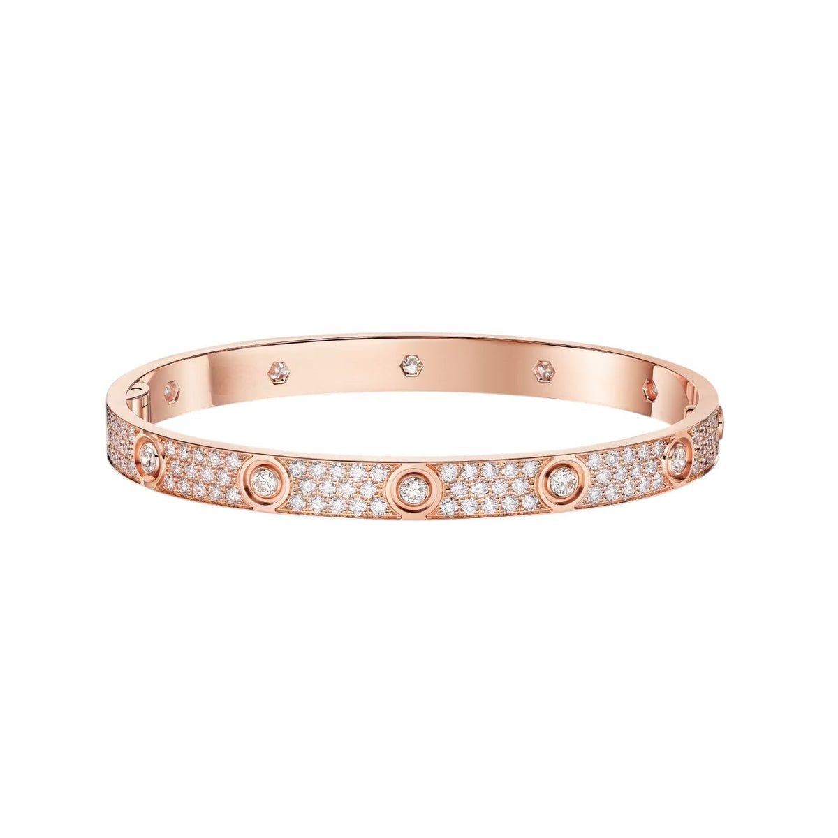 [Stellar Jewelry]LOVE BRACELET 6.1MM DIAMOND-PAVED 10 BIG DIAMONDS