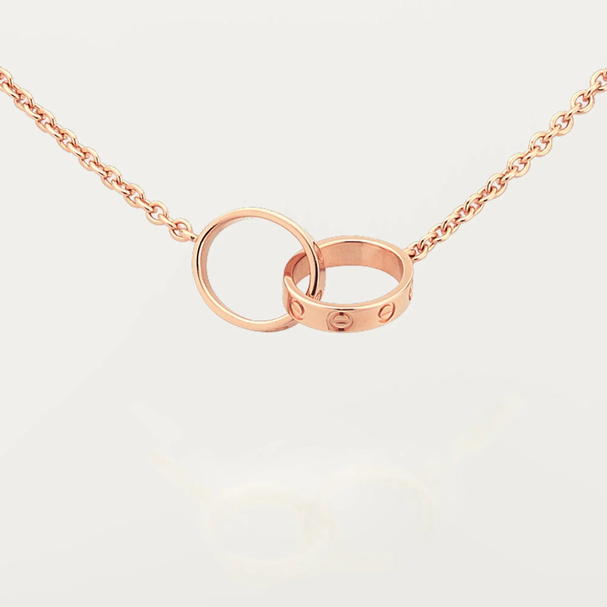 [Stellar Jewelry]LOVE DOUBLE RING NECKLACE