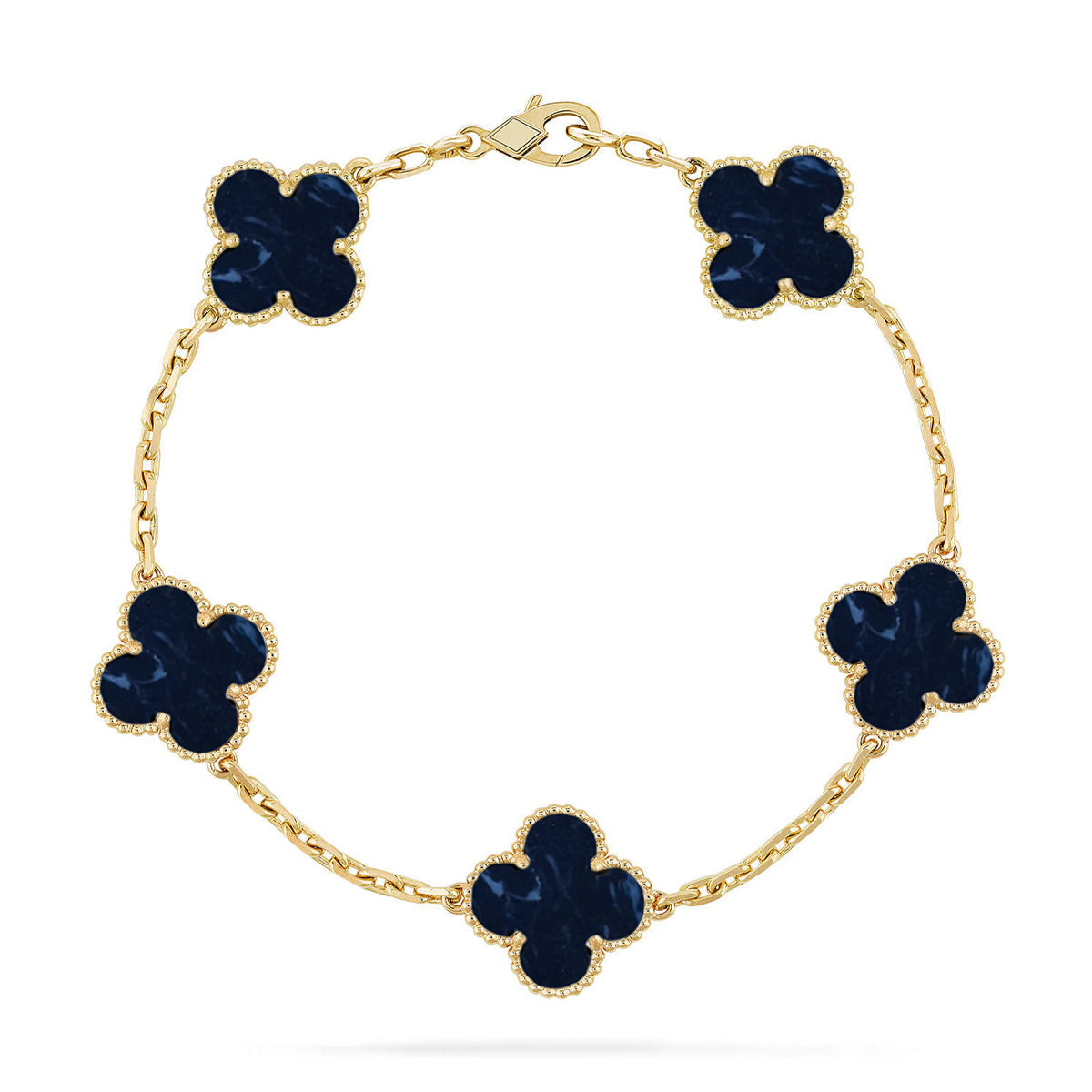[Stellar Jewelry]CLOVER 5 MOTIF PIETERSITE BRACELET COLLECTION