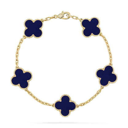 [Stellar Jewelry]CLOVER 5 MOTIF LAPIS LAZULI BRACELET COLLECTION