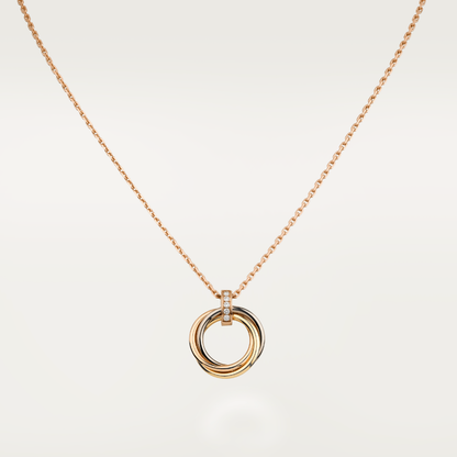 [Stellar Jewelry]TRINITY NECKLACE GOLD  DIAMONDS