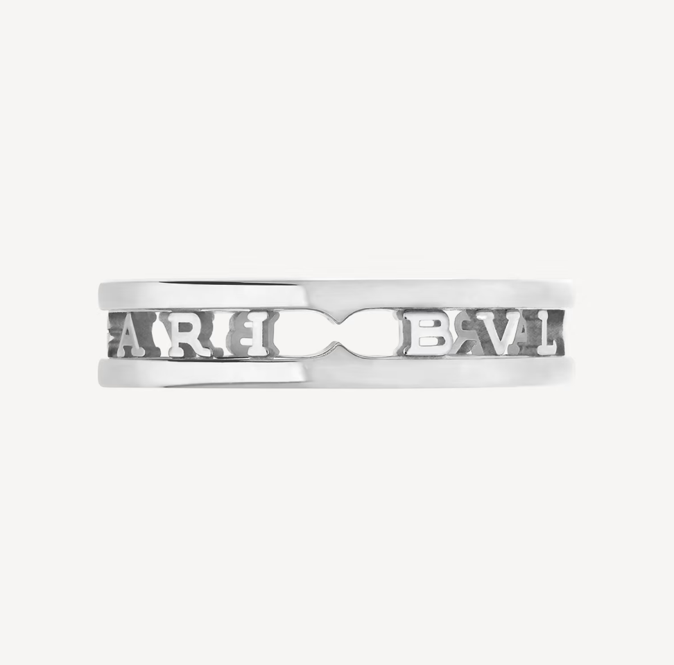 [Stellar Jewelry]ZERO 1 ONE-BAND WITH OPENWORK LOGO SPIRAL RING