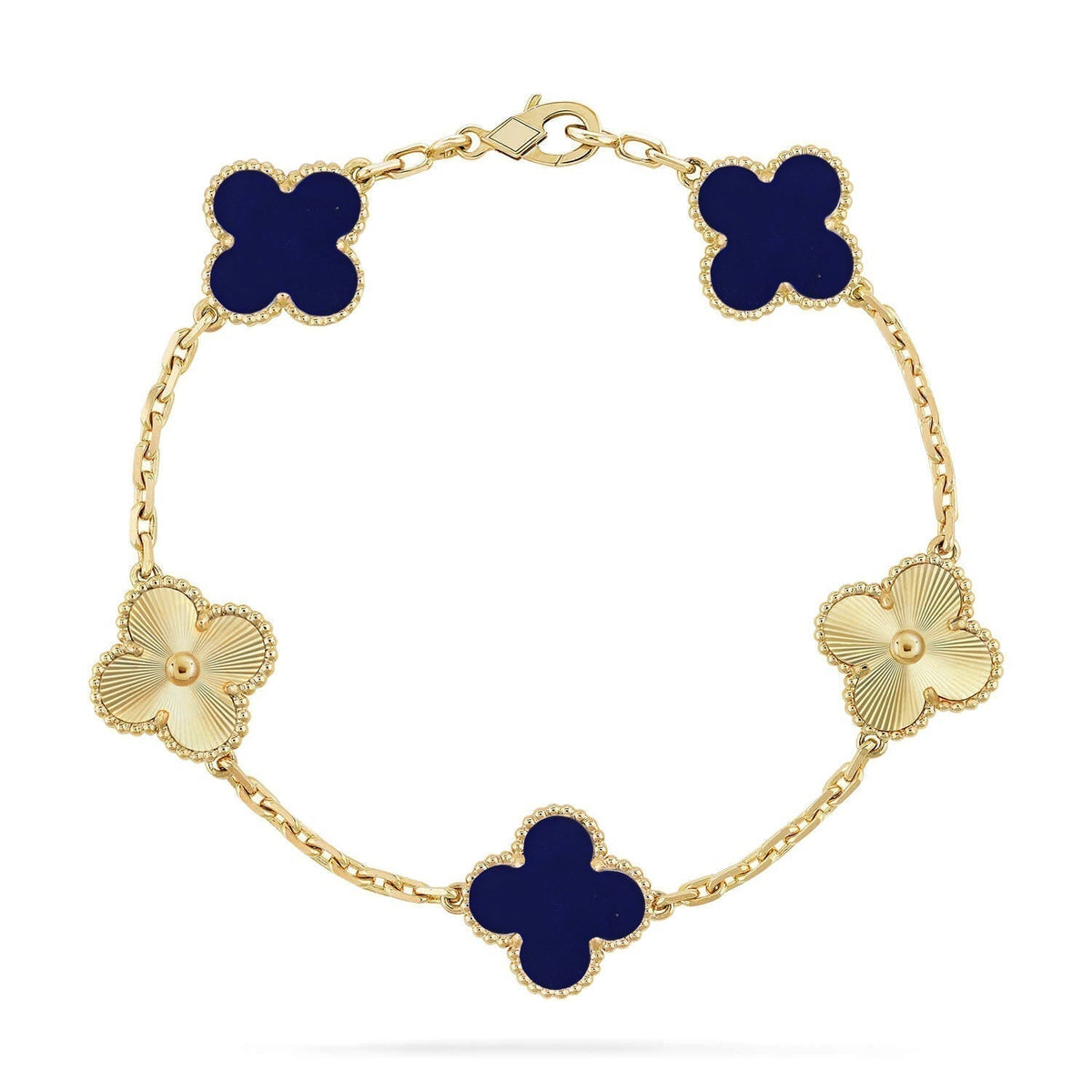 [Stellar Jewelry]CLOVER 5 MOTIF LAPIS LAZULI BRACELET COLLECTION