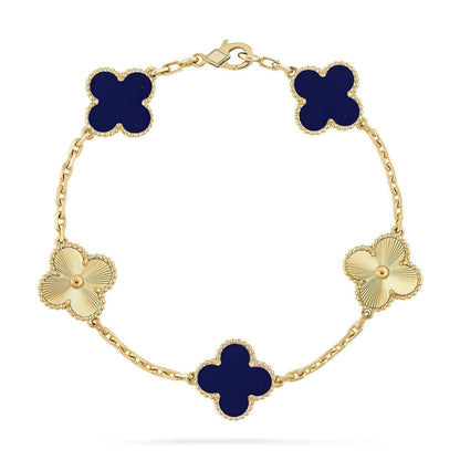 [Stellar Jewelry]CLOVER 5 MOTIF LAPIS LAZULI BRACELET COLLECTION