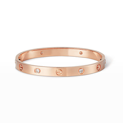 [Stellar Jewelry]LOVE BRACELET 6.1MM 4 DIAMONDS