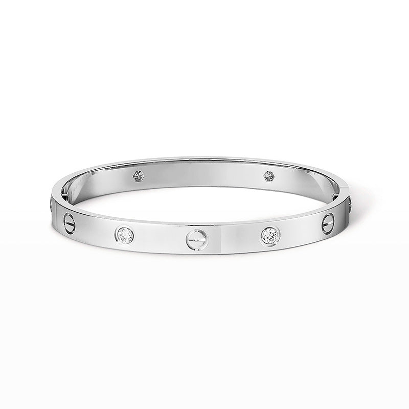 [Stellar Jewelry]LOVE BRACELET 6.1MM 4 DIAMONDS