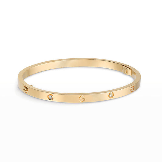 [Stellar Jewelry]LOVE BRACELET 3.65MM 6 DIAMONDS