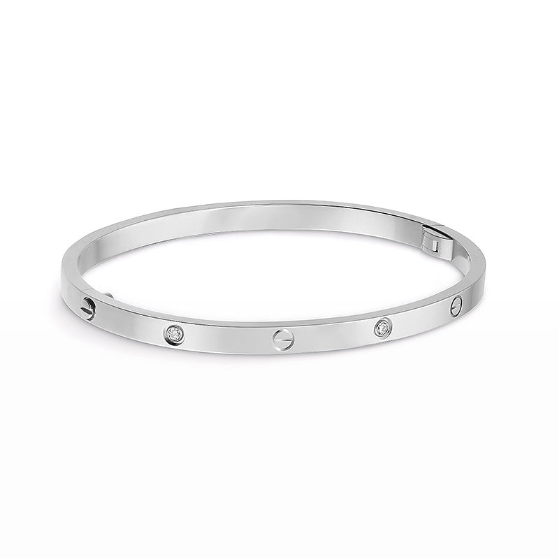 [Stellar Jewelry]LOVE BRACELET 3.65MM 6 DIAMONDS