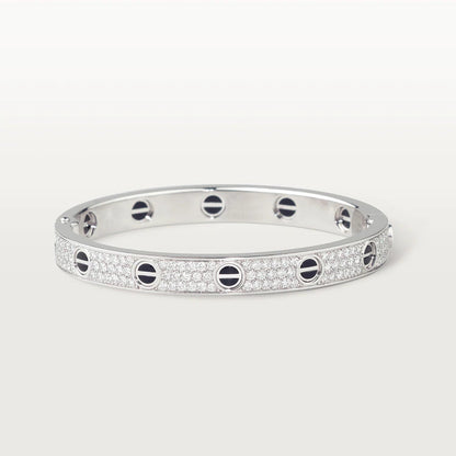 [Stellar Jewelry]LOVE BRACELET 6.1MM DIAMOND-PAVED CERAMIC