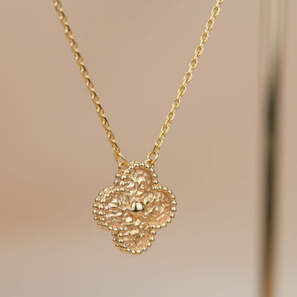 [Stellar Jewelry]CLOVER 15MM  BRONZING NECKLACE