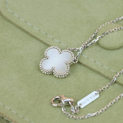 [Stellar Jewelry]CLOVER  15MM WHITE MOTHER-OF-PEARL SILVER