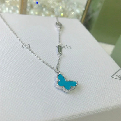 [Stellar Jewelry]BUTTERFLY TURQUOISE BUTTERFLY BRACELET SILVER