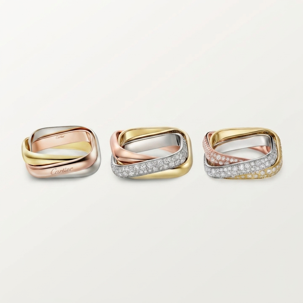[Stellar Jewelry]TRINITY 3.5MM CUSHION RING COLLECTION