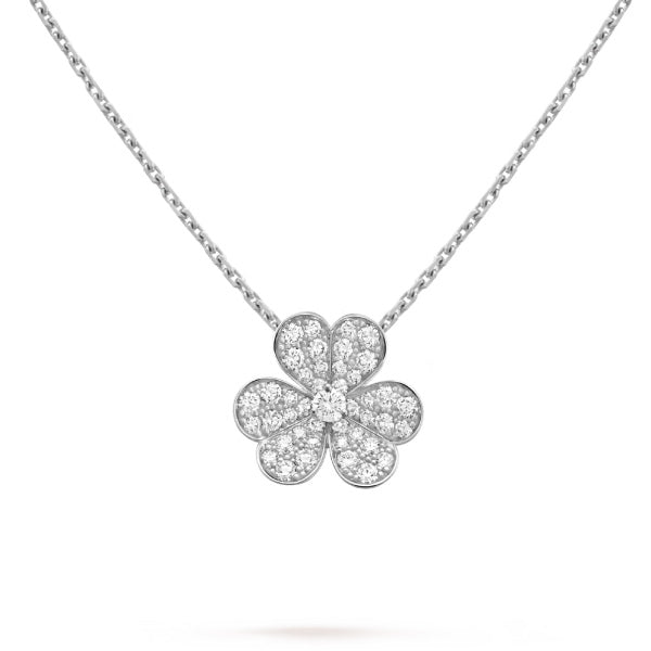 [Stellar Jewelry]CLOVER DIAMOND NECKLACE SILVER