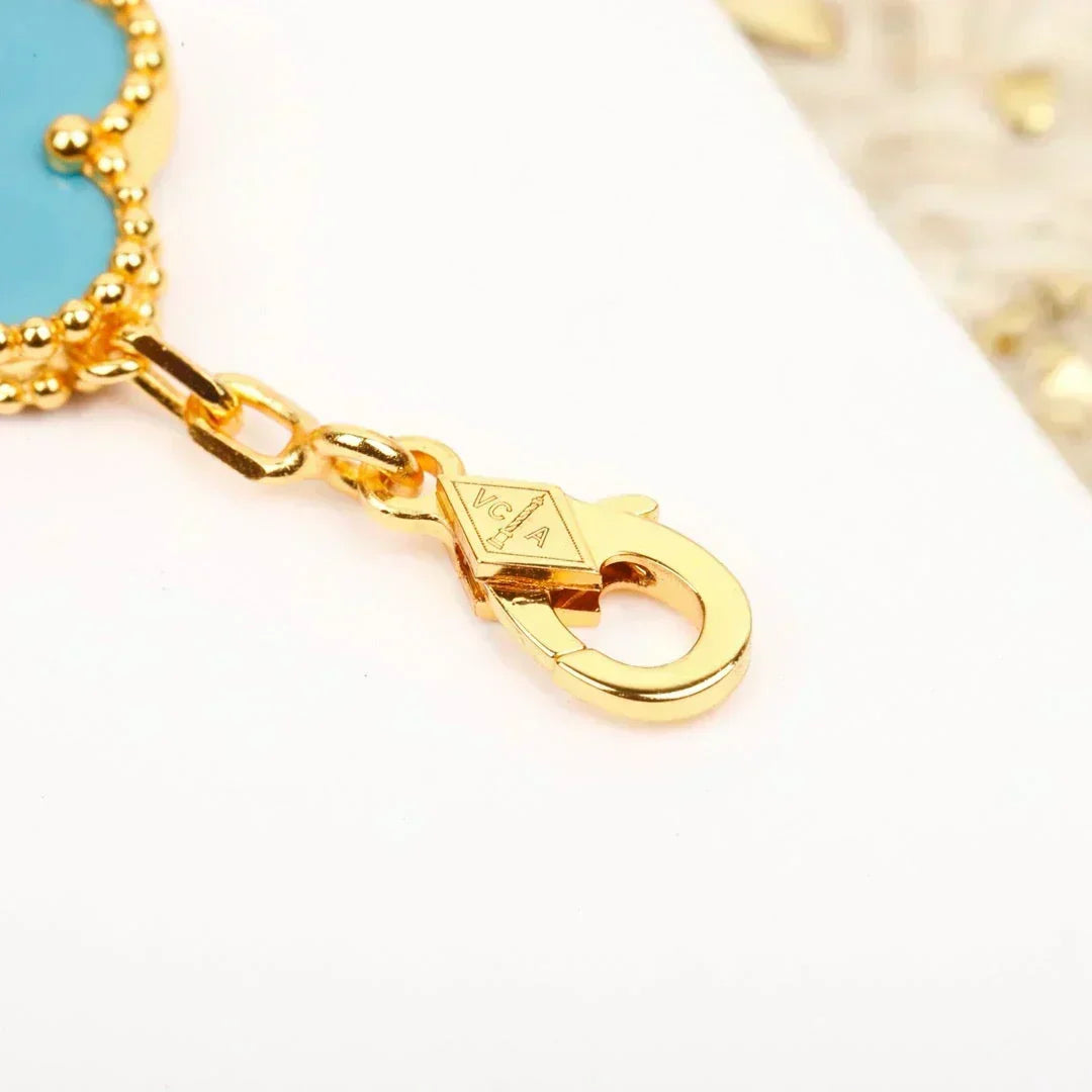 [Stellar Jewelry] CLOVER 5 MOTIF TURQUOISE BRACELET COLLECTION