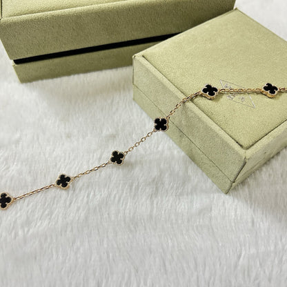 [Stellar Jewelry]CLOVER 6 MOTIF  ONYXS BRACELET