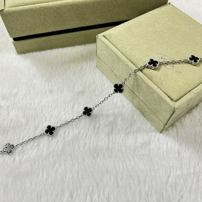 [Stellar Jewelry]CLOVER 6 MOTIF  ONYXS BRACELET