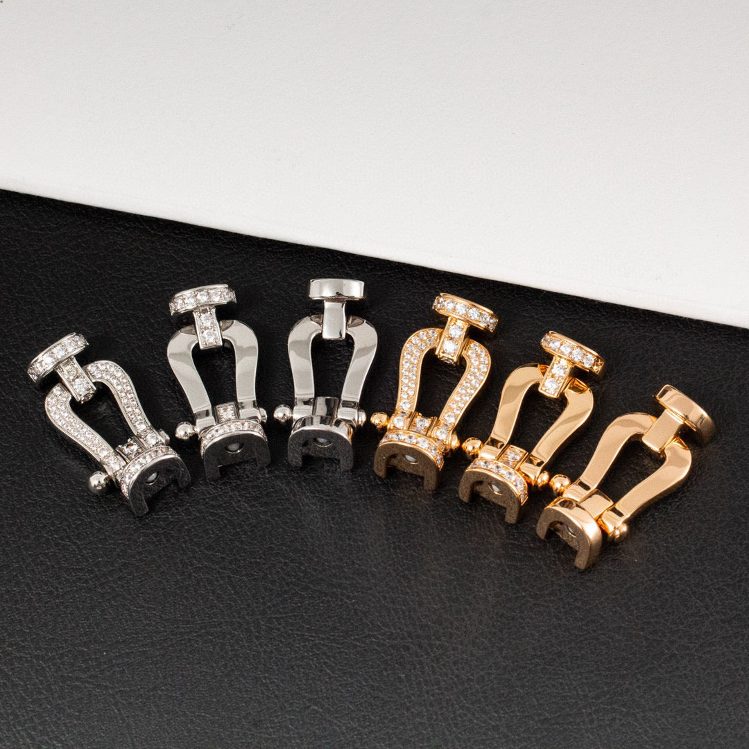 [Stellar Jewelry]FORCE LARGE HORSESHOE FULL DIAMOND BRACELET SILVER