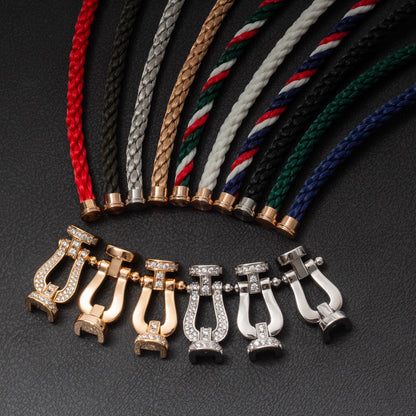 [Stellar Jewelry]FORCE LARGE HORSESHOE FULL DIAMOND BRACELET ROSE GOLD