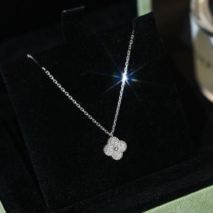 [Stellar Jewelry]CLOVER MINI 9.5MM PENDANT DIAMOND NECKLACE